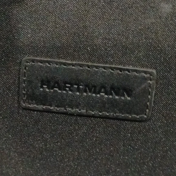 NEW Hartmann Limited Edition Black Leather Laptop Lawyer Briefcase Messenger Bag - Picture 9 of 10
